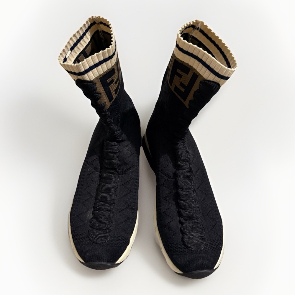 Authentic Fendi Cloth Trainers Size 38 Made In Italy