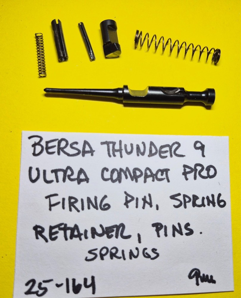 Bersa Thunder 9 Ultra Compact Pro 9mm Firing Pin, Springs Retainer & Pins 25-164