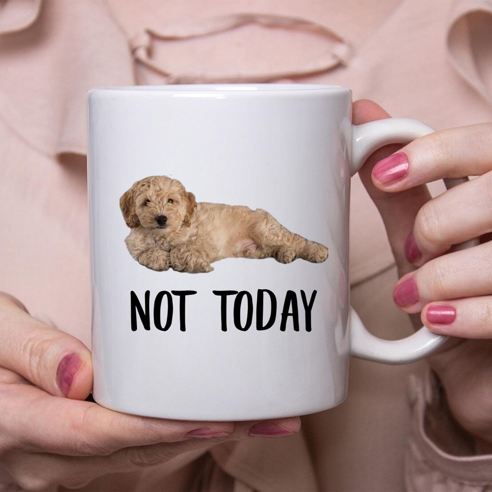 Funny Cockapoo Gold Not Today Dog Mug Lazy Coffee Mug 11OZ