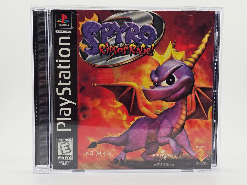Sony Playstation 1 PS1 Spyro Riptos Rage CIB Cleaned & Tested