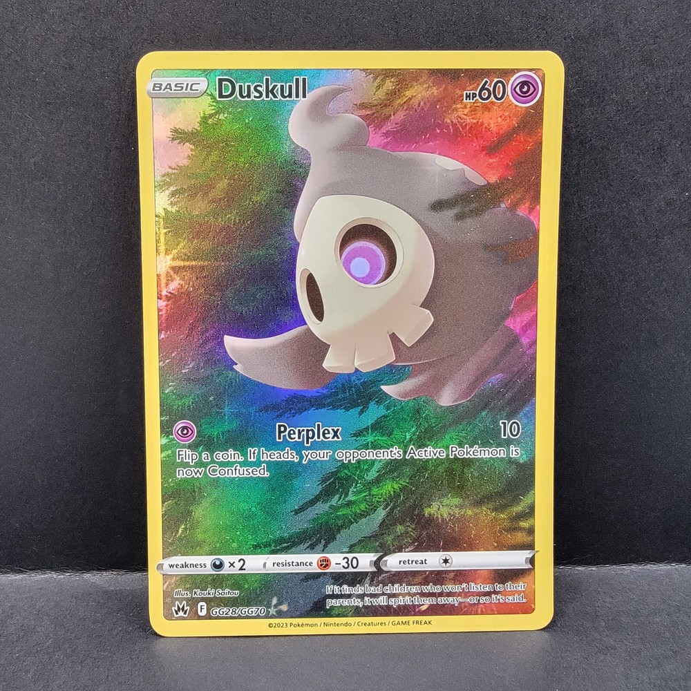 Duskull GG28/GG70 Crown Zenith Galarian Gallery Ultra Rare Full Art Pokemon