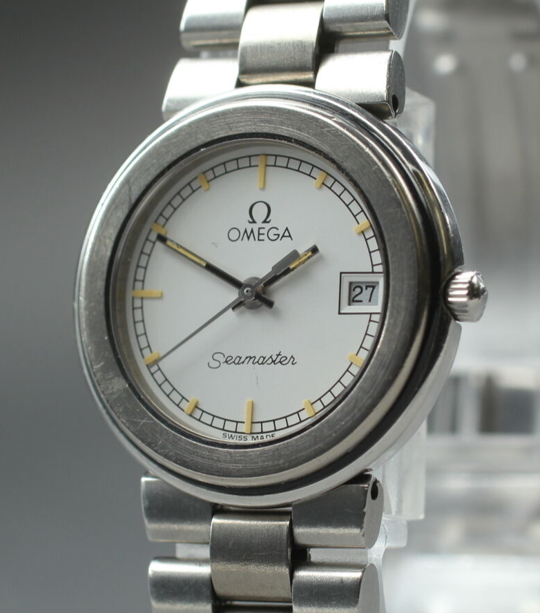 Omega Seamaster Ladies 24mm White Dial Japan Cal.1426 Exc+5