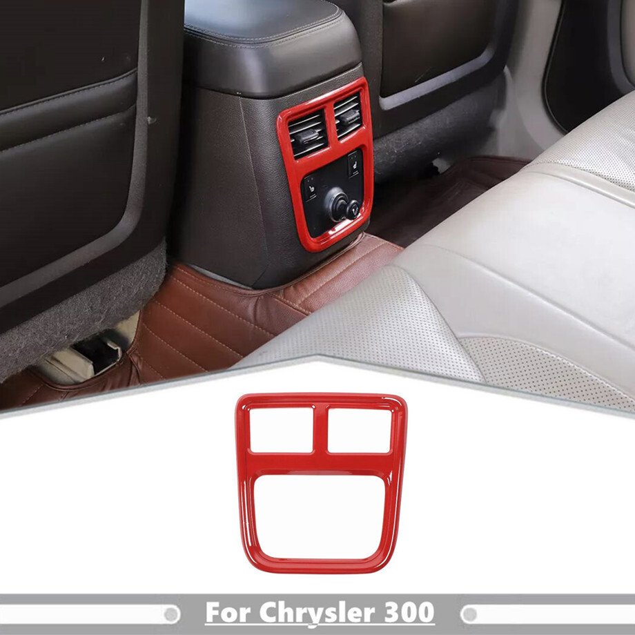 2011-2023 Chrysler 300 & Charger Red Rear Air Vent Outlet Trim Cover  