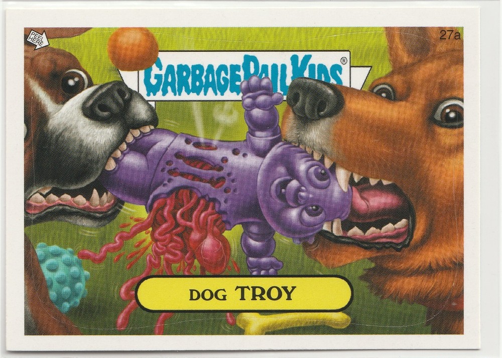 Dog Troy #27a Garbage Pail Kids GPK 2008 ANS7 Series 7 Card