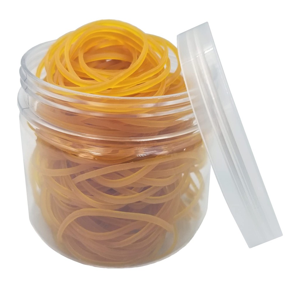 Hodooly 200pcs Yellow Rubber Bands, Elastic Bands Sturdy Rubber Band for Scho...
