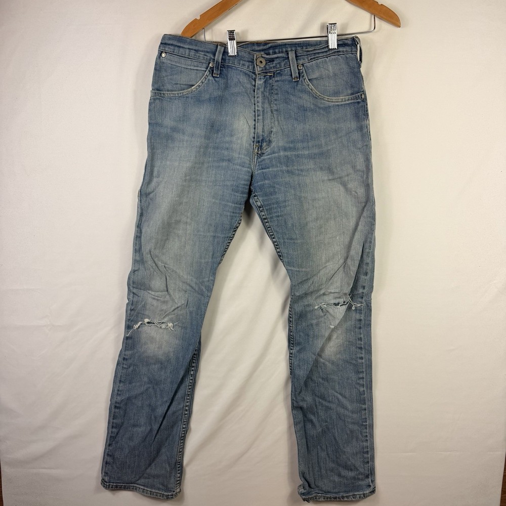 Levi’s 506 Jeans Men's 32x32 Comfort Straight Fit Light Wash Denim Blue Stretch