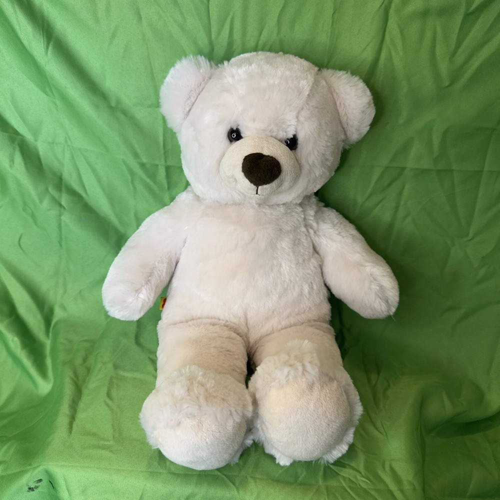 Build a Bear  Off White Cream beige Stuffed AnimalTeddy Toy Doll Plush BABW 2013