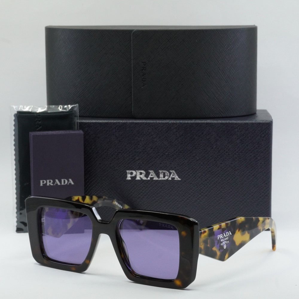 Prada PR23YS Tortoise Violet Silver Sunglasses 51-19-140