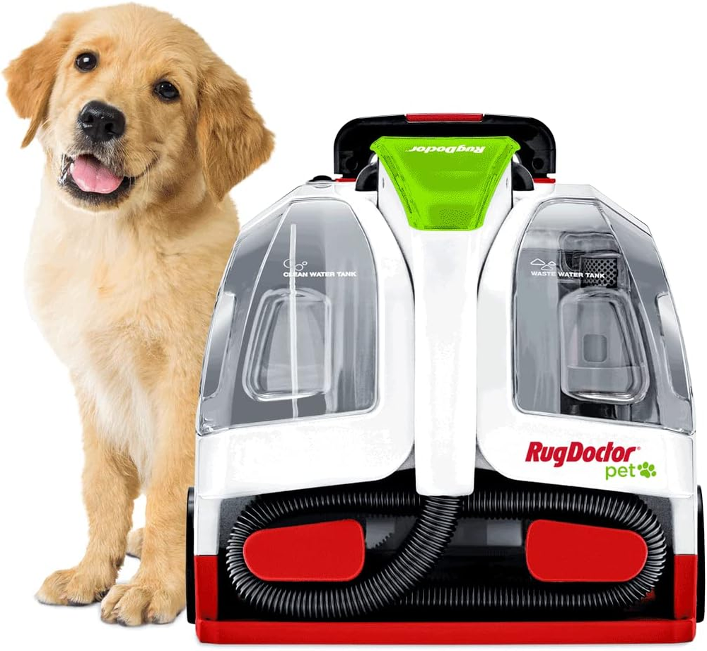 Portable Pet Spot Cleaner with 2X Suction Power Lightweight Carpet Cleaner Machine