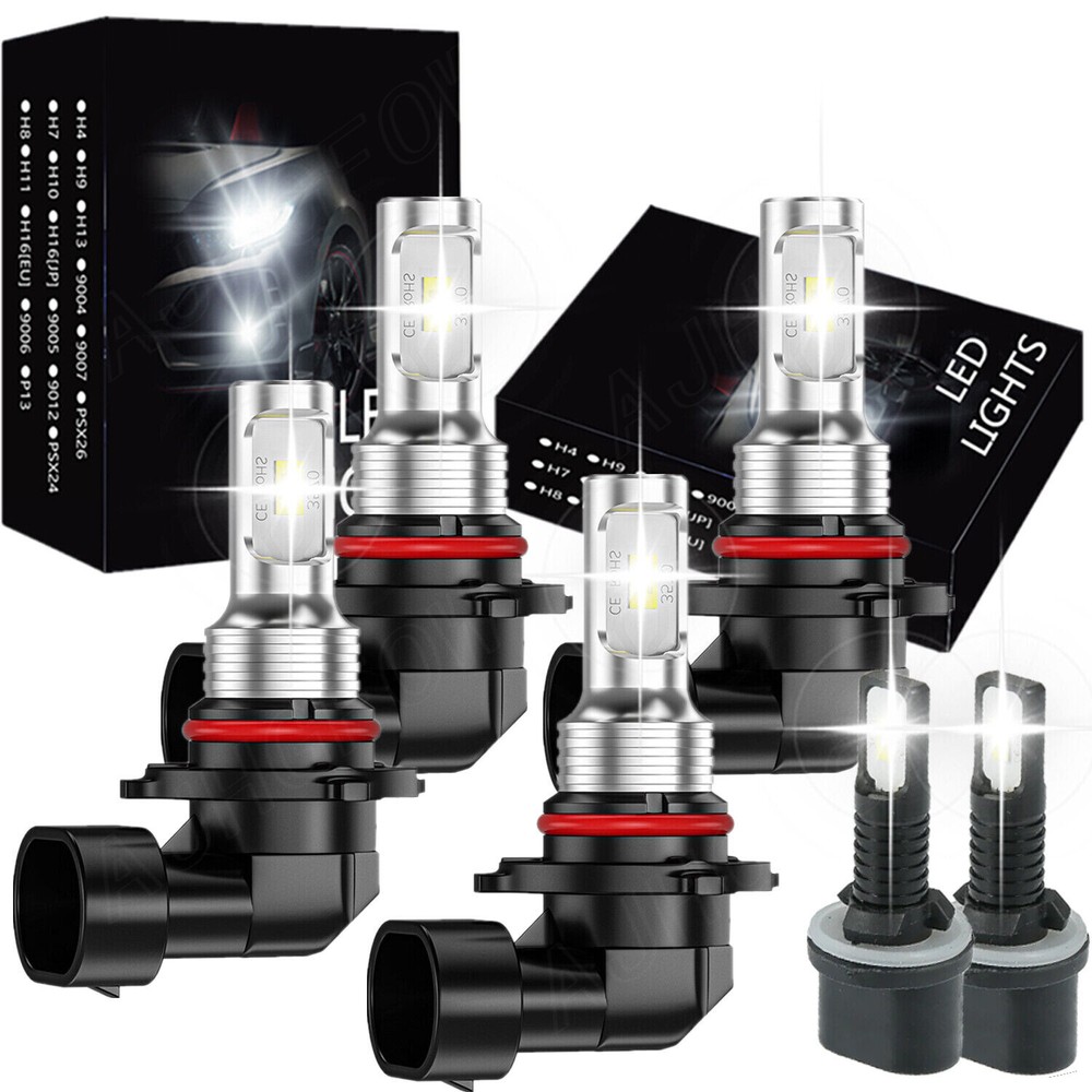 For Chevy Tahoe 2001-2006 8000K LED Headlight Hi/Lo + 880 Fog Lights Combo 6PC