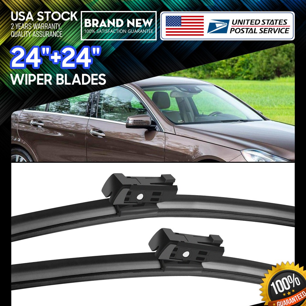 Easy Installation Top Lock 24''+24'' Premium Bracketless Windshield Wiper Blade