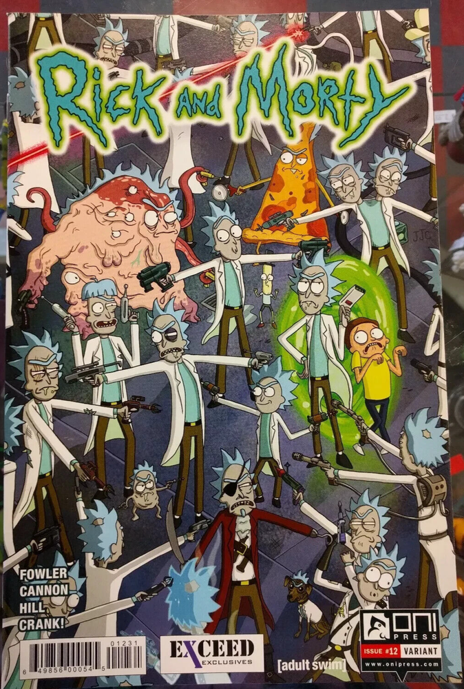 RICK AND MORTY 12 EXCEED EXCLUSIVE JESSE JAMES NM- NM COMIC BOOKS JJCS FLORIDA
