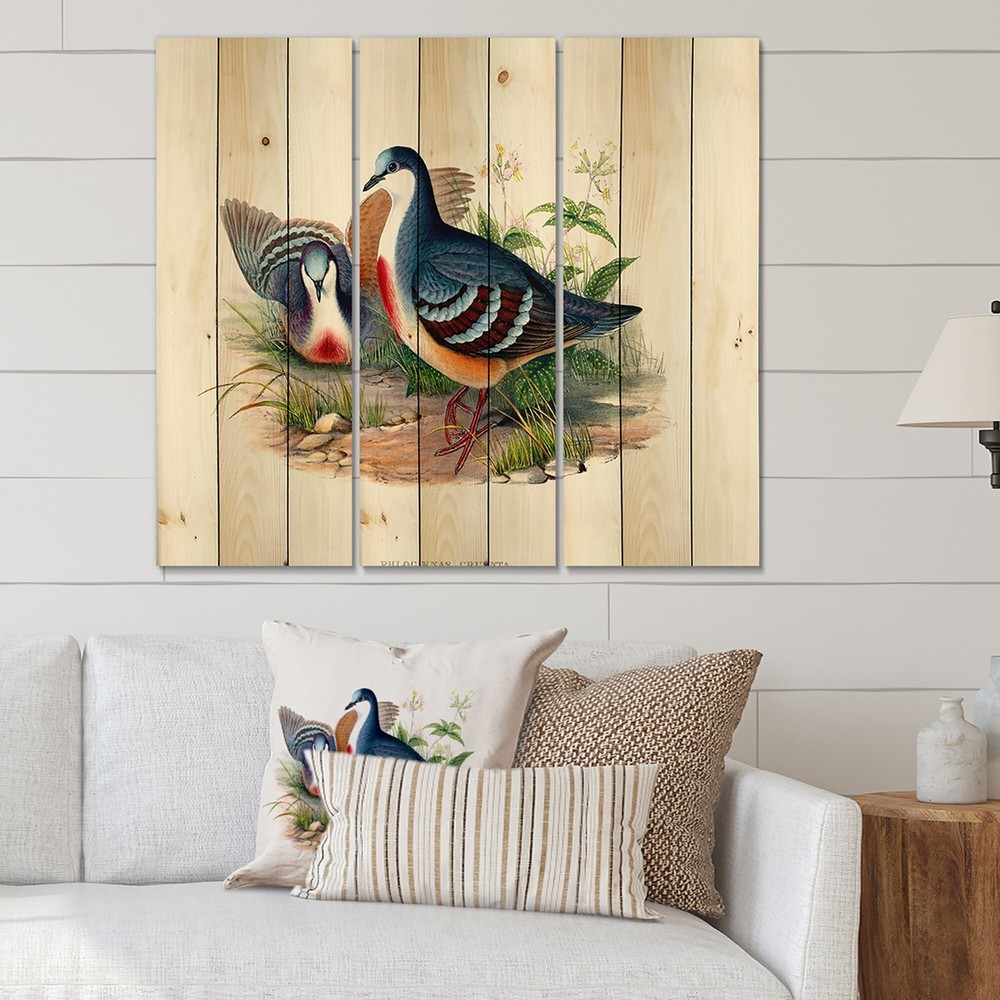Designart 'Vintage Birds In The Wild IV' Traditional Print