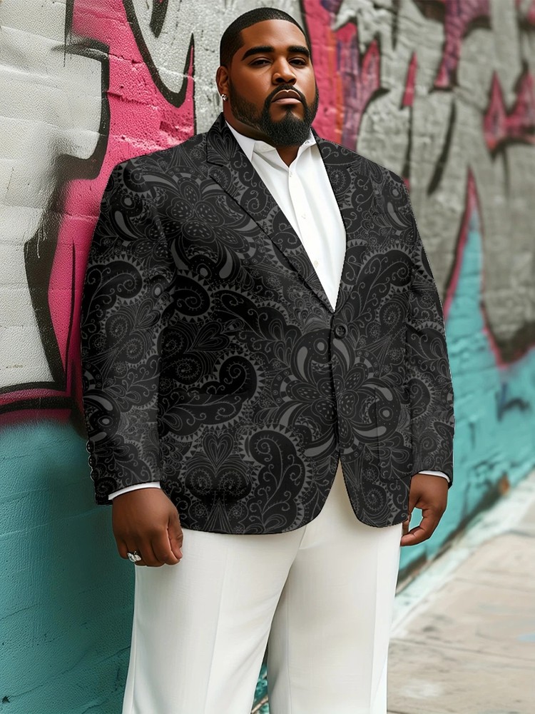 Men's plus-size suit jacket, suitable for holidays/parties/nightclubs/weddings