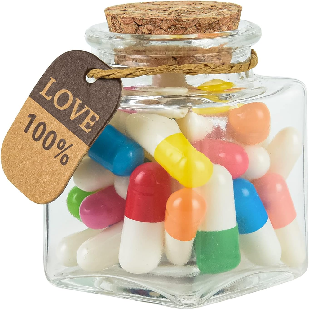 Valentines Day Gifts Love Capsules Message Letters in a Glass Bottle Gift,Love L-image