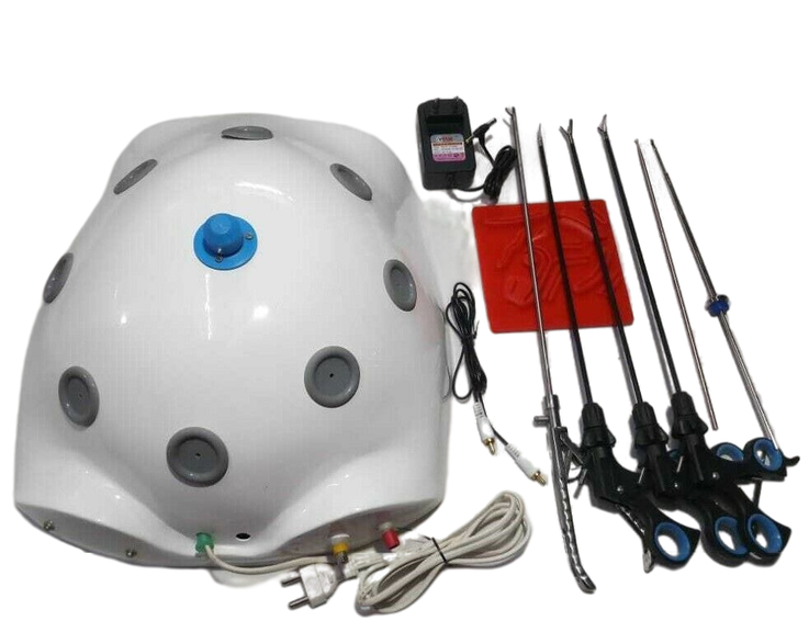 Laparoscopic Endo Trainer Virtual Simulator Training Box Instruments Set 5mm 8Pc