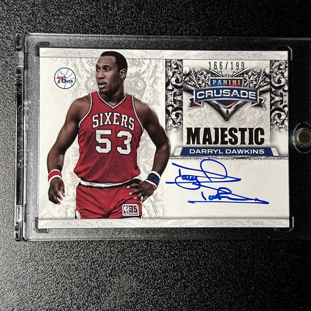 2013-14 Panini Crusade Majestic Autographs - #25 Darryl Dawkins /199 - Legend!!!