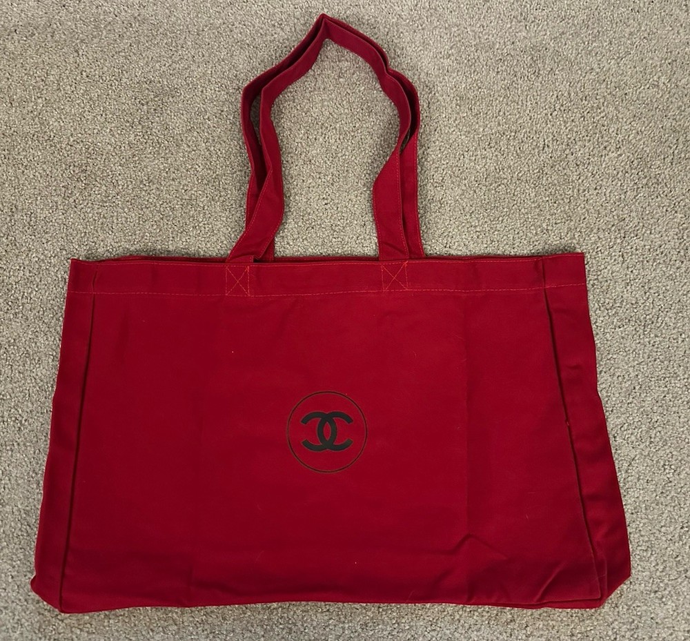 Chanel Skincare VIP Gift No1 Red Tote Bag 2025 Collection Shopping Bag
