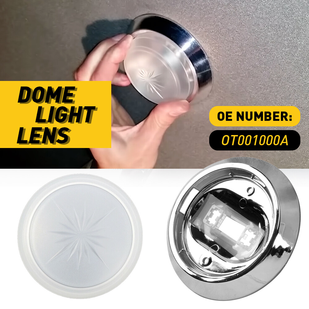 New Round Dome Light Base & Lens Fit For Most 1971-1981 Chevrolet Cars OT001000A