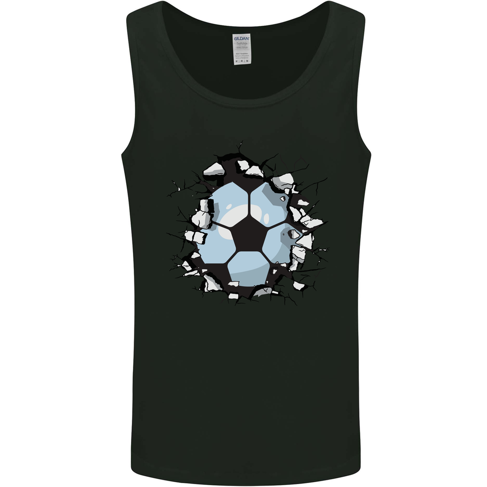 Football Smash Soccer Player Ball Mens Vest Tank Top