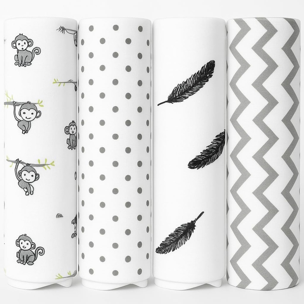 100% Muslin Swaddle Blankets,Baby Swaddling Blankets for New Born, Baby Recei...