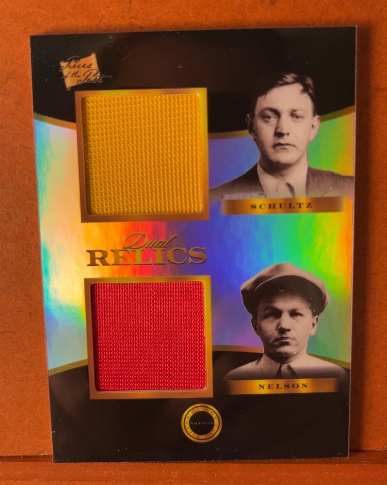 2025 Pieces of the Past Villains Dutch Schultz , Baby Face Nelson Dual Relic