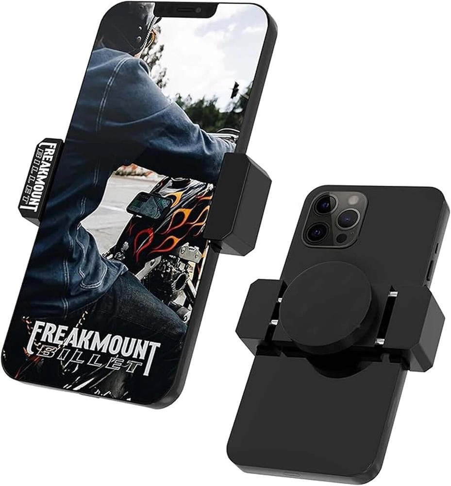 Billet Magnetic Motorcycle Phone Mount - Billet Solid Aluminum Freak