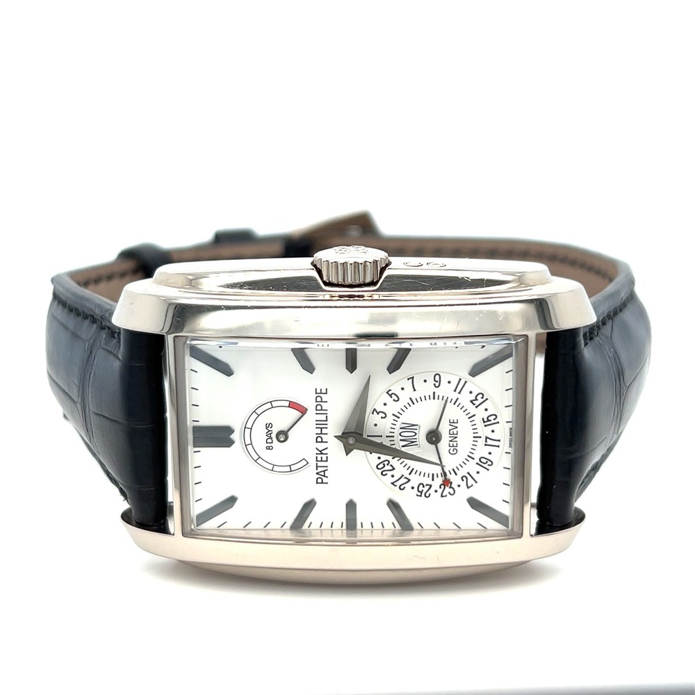 Patek Philippe Gondolo 5200G-010 18K White Gold Watch with Date Day Box Papers