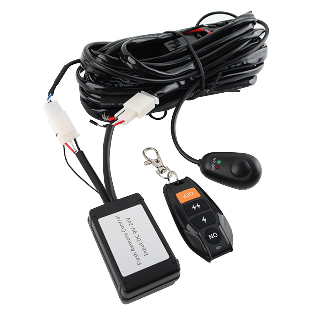 1 Set Car Offroad LED Work Light Bar Wire Cable Wireless Remote Control Switch