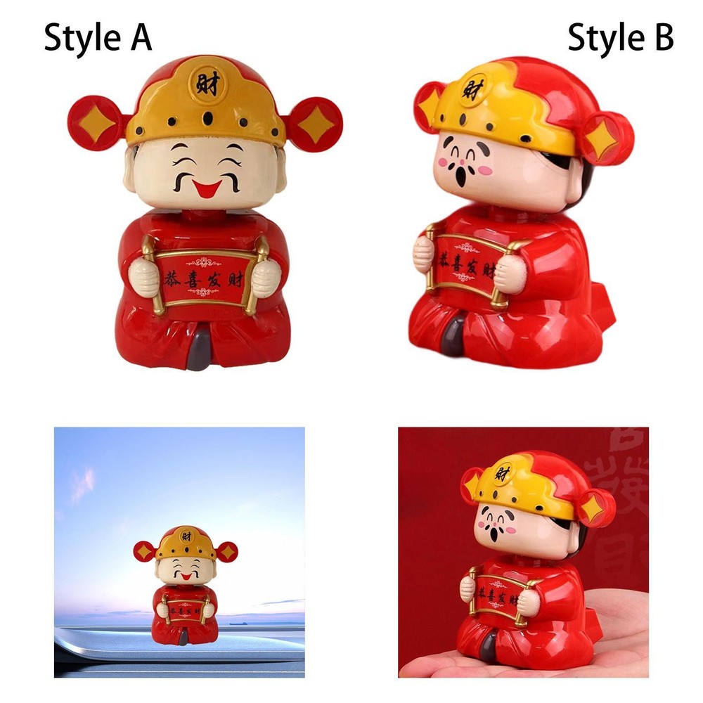 Chinese Immortal Figurine Fengshui Sculpture Crafts Desktop Statue God of Wealth