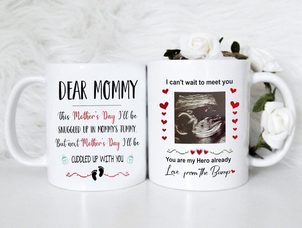 Personalized Mother's Day Gift I'll Be Snuggled In Your Tummy But Next Mother's