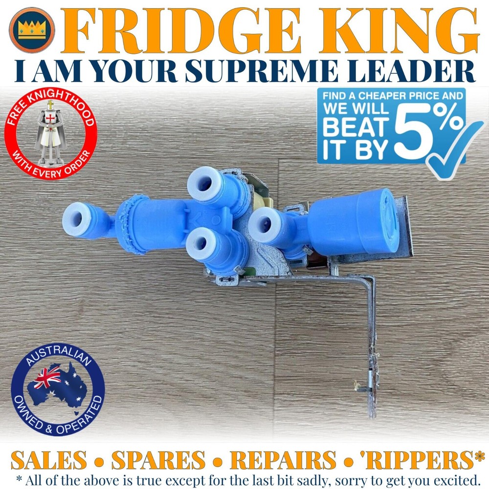 4055904272 Westinghouse Nevera Solenoide Triple Push Fit Válvula Agua WSE6070