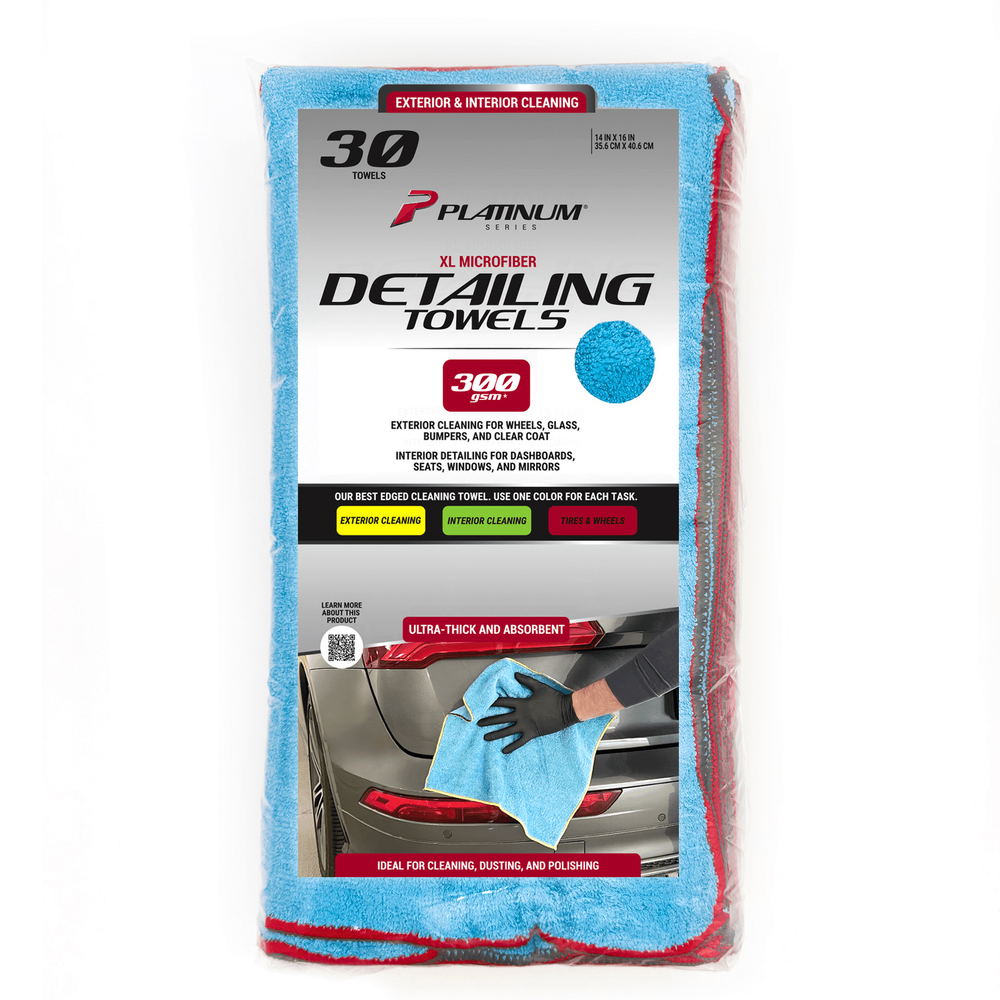 Platinum Series XL Multi-Purpose Microfiber Cleaning Towels, 30 Pack