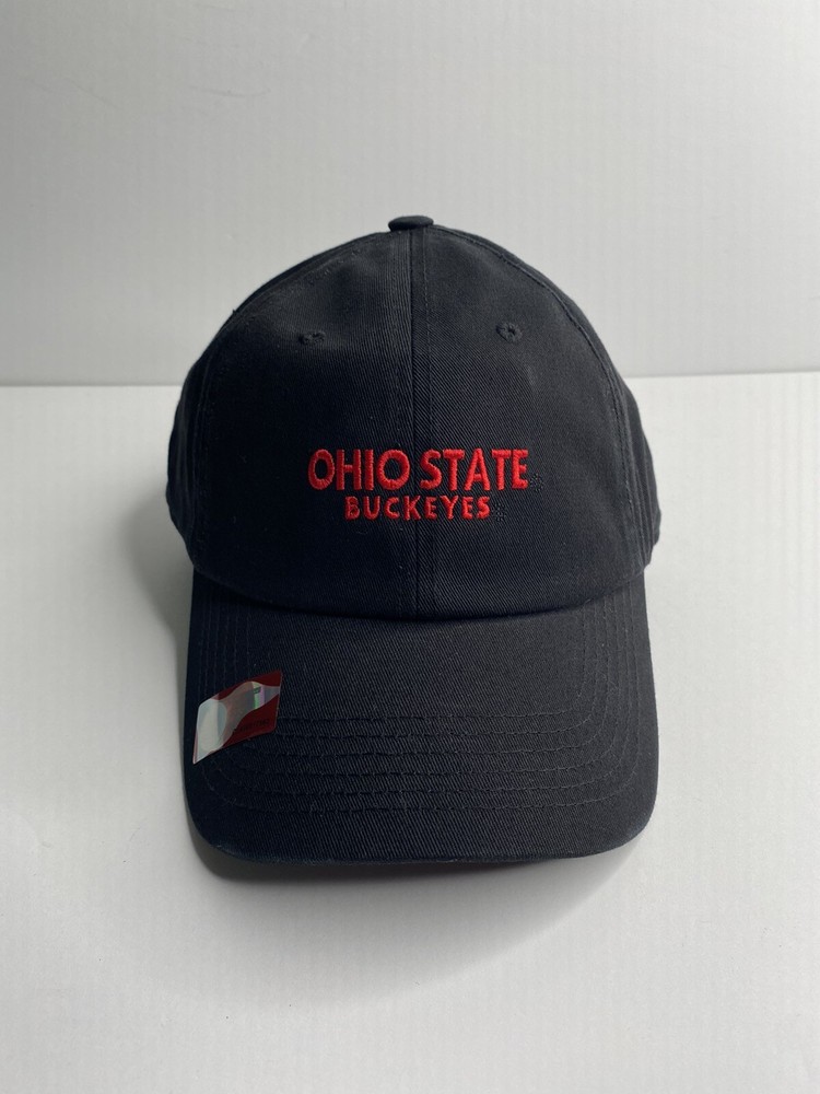 Ohio State Buckeyes University NCAA Strapback OSU Adjustable Black Cap Hat New