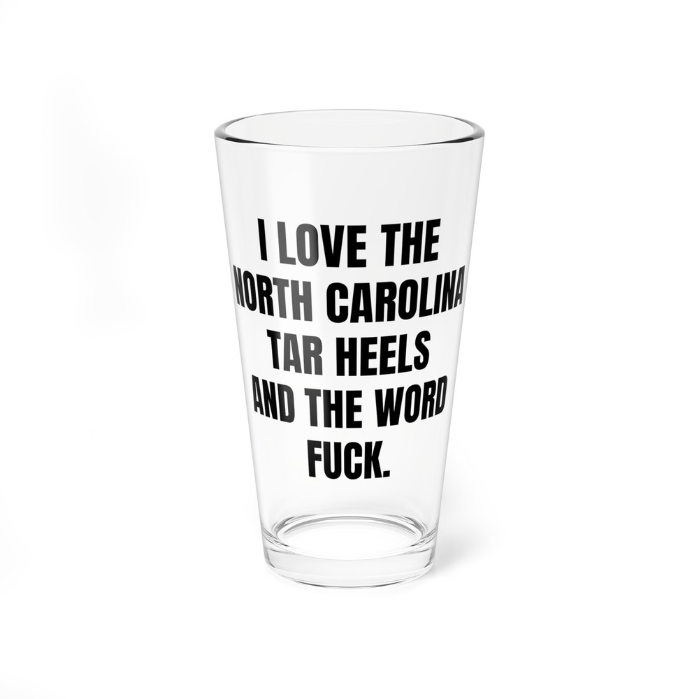 North Carolina Tar Heels Gift - 16 oz Pint Beer Glass : UNC Tarheels College Fan