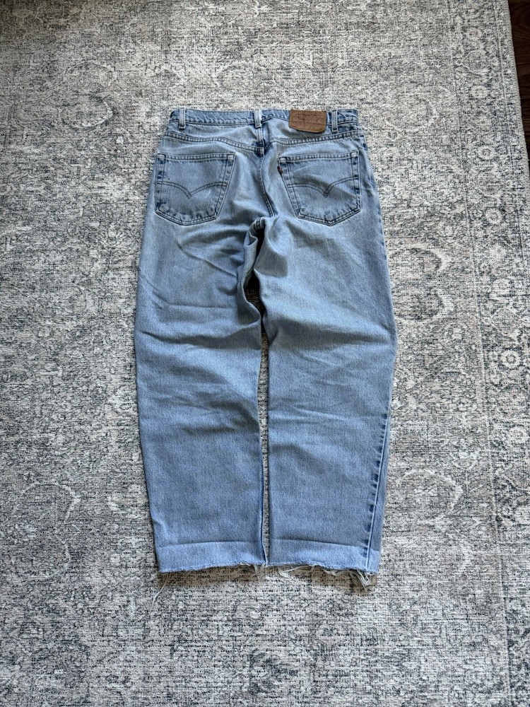Crazy Vintage Levi 550 Baggy Light Wash Denim Jeans 34x30