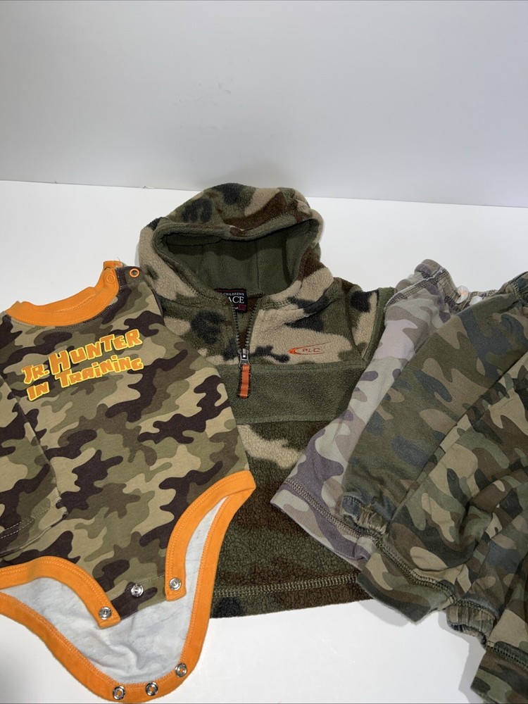 CAMOUFLAGE Baby Clothes - 5 Pieces - All Size 9 Months