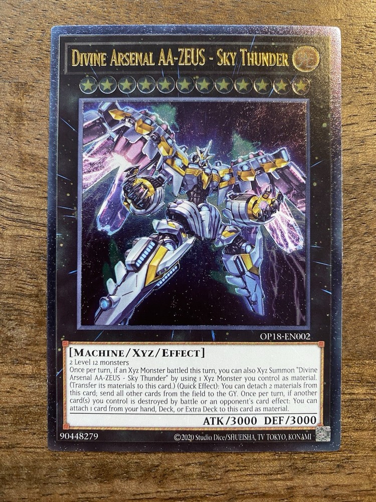 Divine Arsenal AA-Zues - Sky Thunder OP18-EN002 - Ultimate Rare - Near Mint!