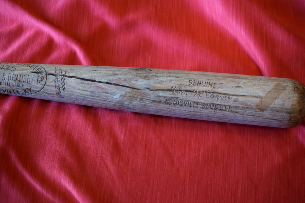 Tim McCarver Game Used Bat Louisville Slugger Phillies Cardinals