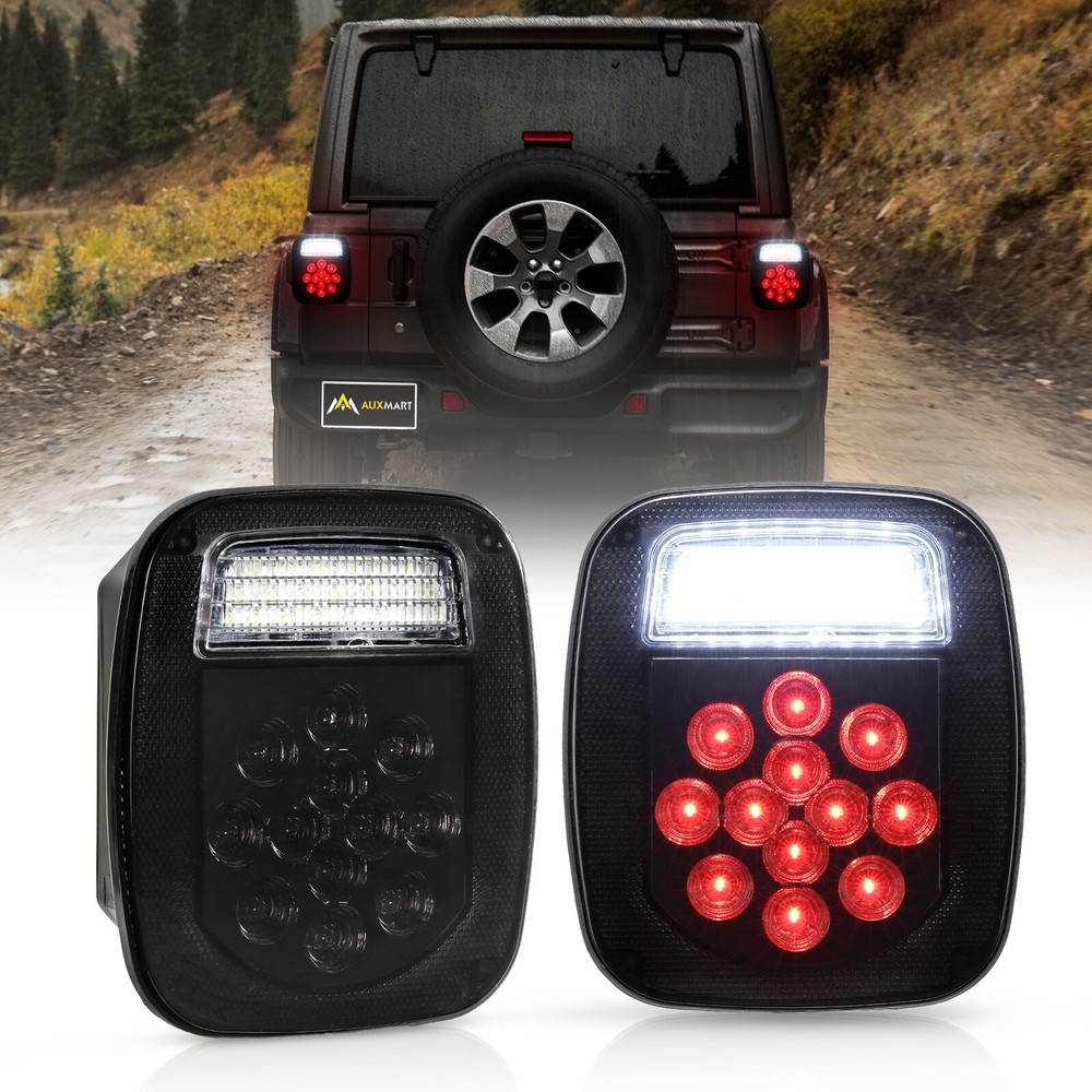 Upgrade Your Jeep Wrangler TJ CJ YJ with 2X LED Tail Brake Turn Reverse Lights