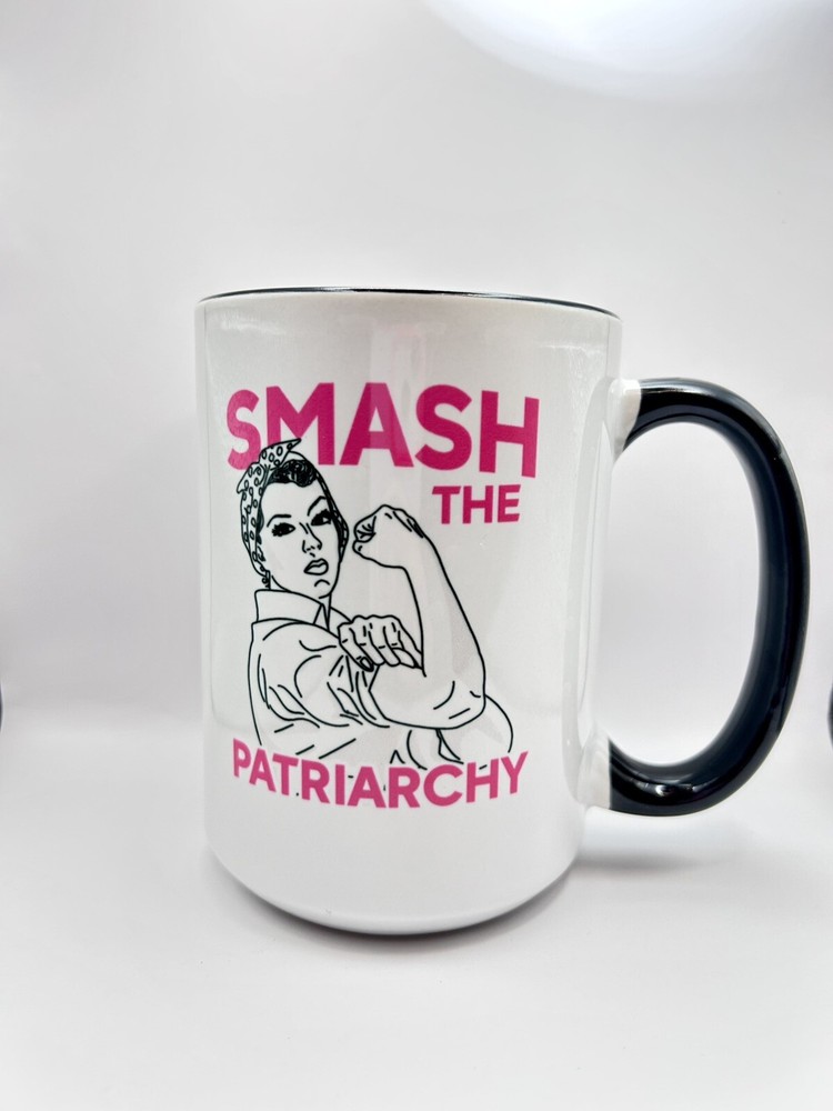 CafePress Rosie The Riveter Smash The Patriarchy Large Mug