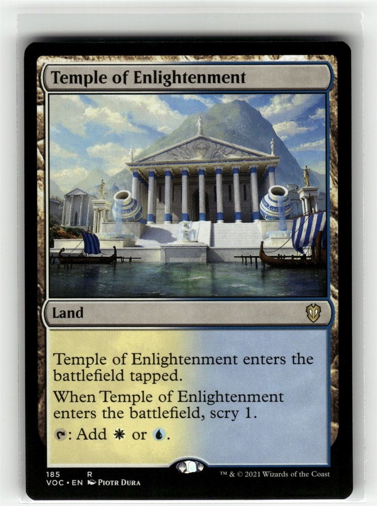 Temple of Enlightenment Crimson Vow Commander #185 VOC NM MTG Card