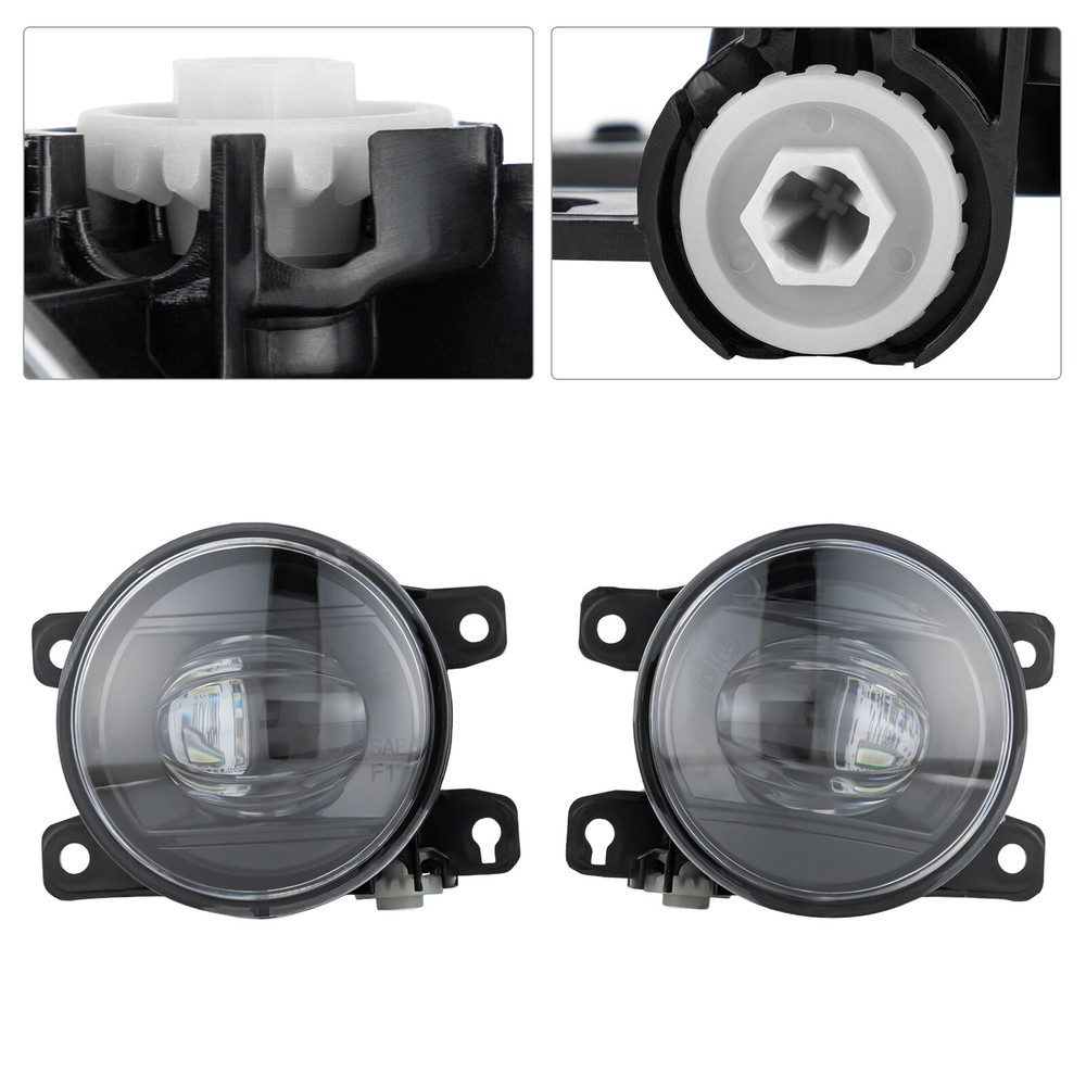 One Pair LED Fog Light Lamp Kit Car Parts 12V Fits For Honda Civic 2022 2023 New