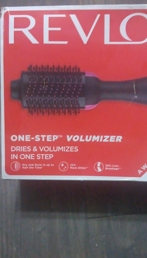 Revlon One-Step Volumizer Hair Dryer Electric Black Pink Plastic