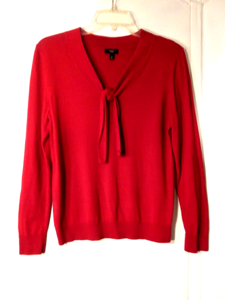 Talbots Red Long Sleeve Sweater. Size Medium.