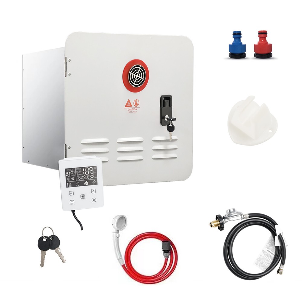 RV Tankless Water Heater Propane Gas 65000BTU with Controller/Shower