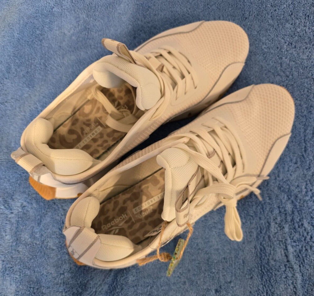 Reebok women's Ortholite comfort footbed sneaker, size 9, white