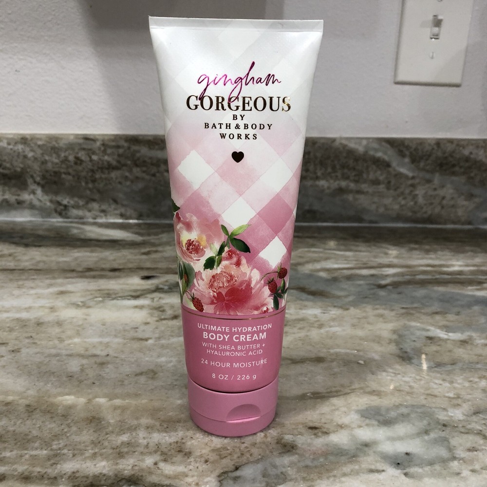 Bath & Body Works Gingham Gorgeous Hydrating Body Cream 8 oz Ultra Moisturizing