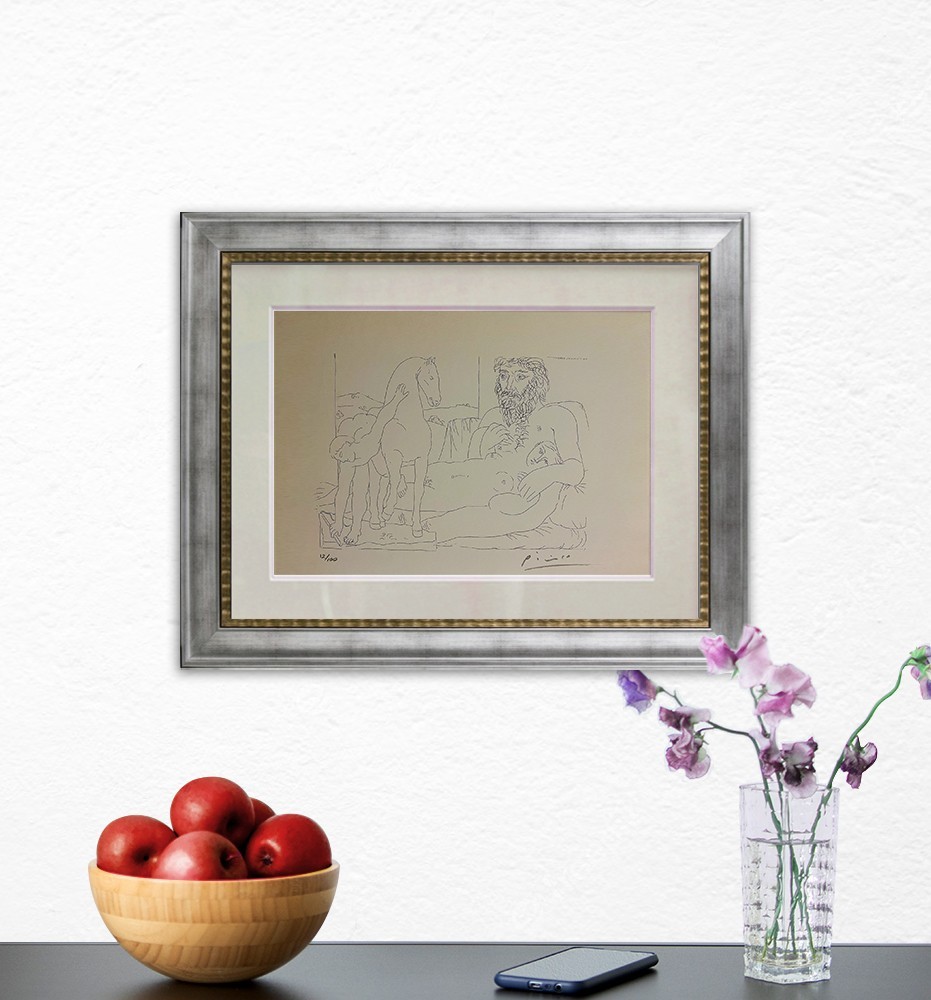 Pablo Picasso, Original Hand-signed Lithograph with COA & Appraisal of $3,500