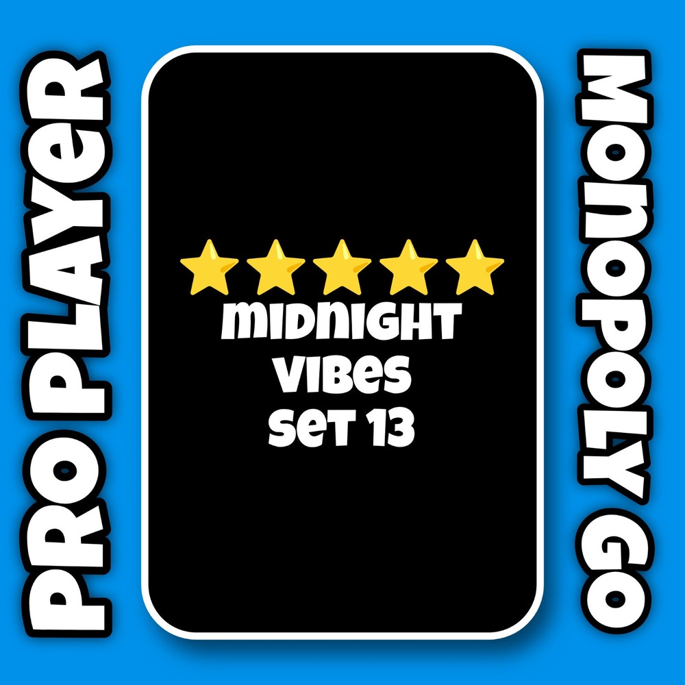 MIDNIGHT VIBES Set 13 For MonoGo 5 Stars Sticker ⚡ Instant Sent